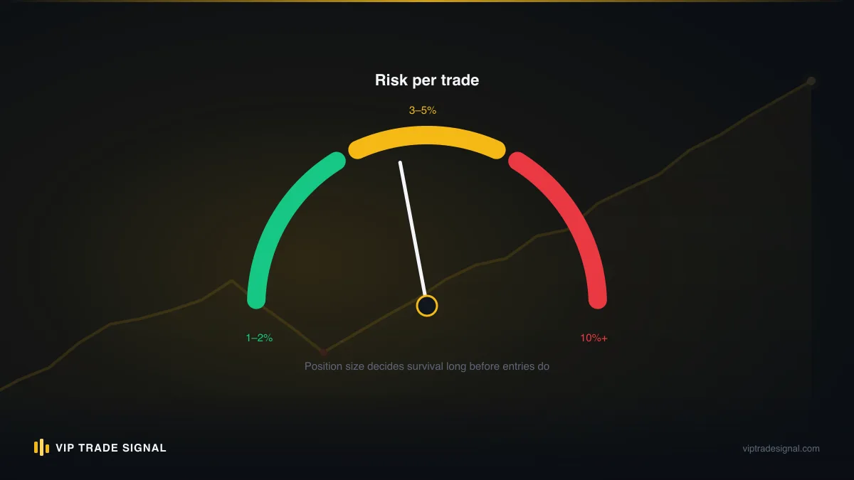 Gauge illustration showing risk exposure levels from conservative to reckless