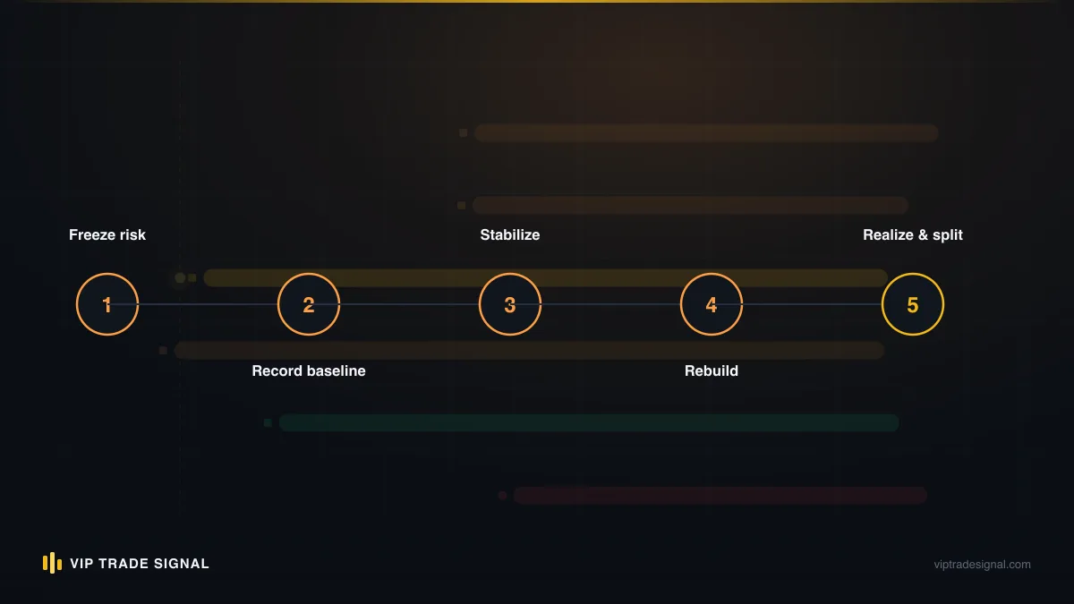 Numbered steps from calculator input through zone diagnosis to recovery protocol