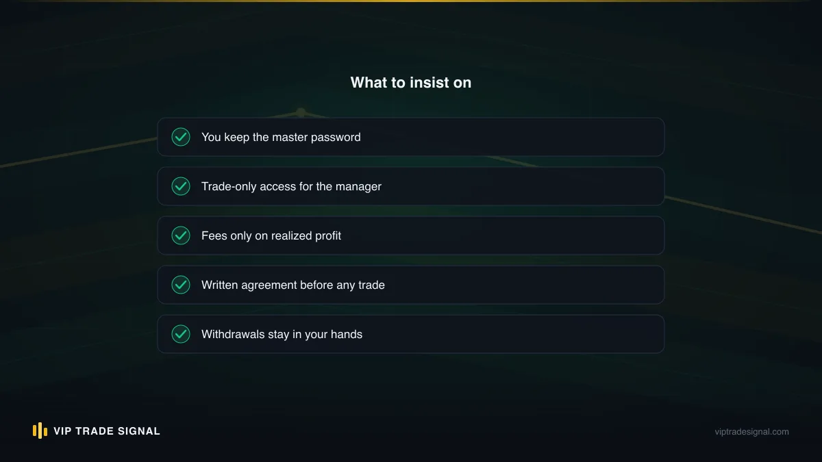 Checklist graphic of green flags and red flags for no-upfront-fee offers