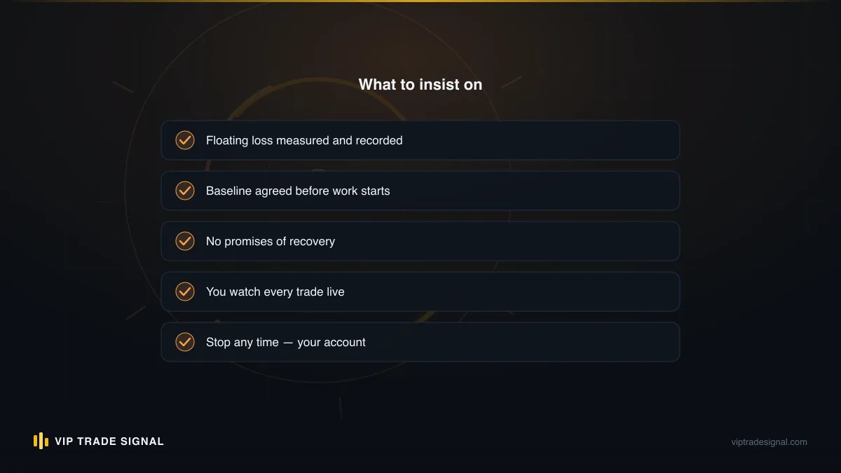Checklist of reporting standards a managed account client should demand
