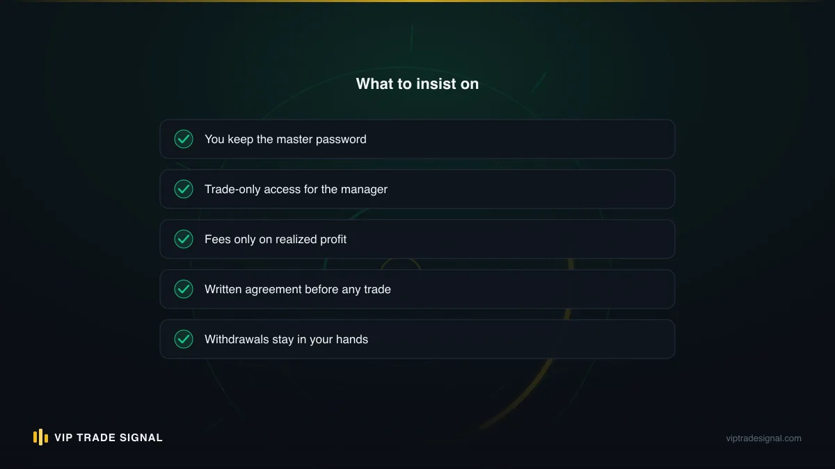 Checklist of compliance and safety criteria for vetting a halal managed account