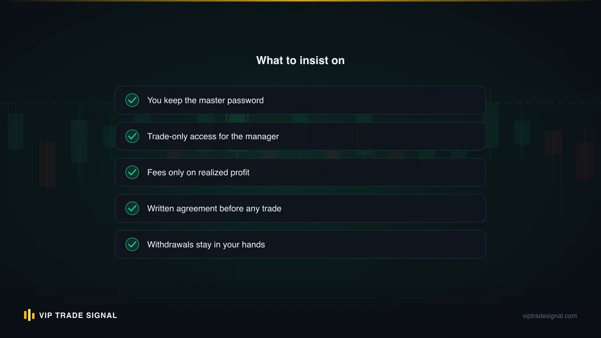Due diligence checklist with custody, verification, risk and terms items