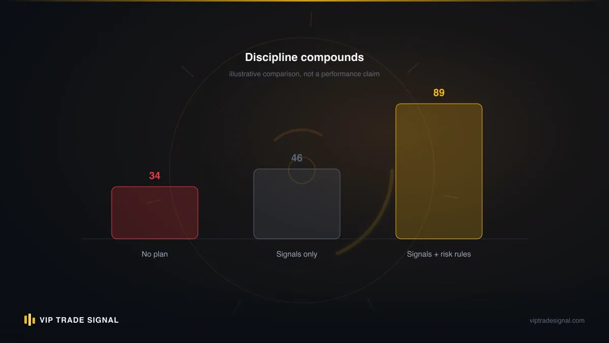 Comparison panel of red flags versus green flags when verifying a forex account manager