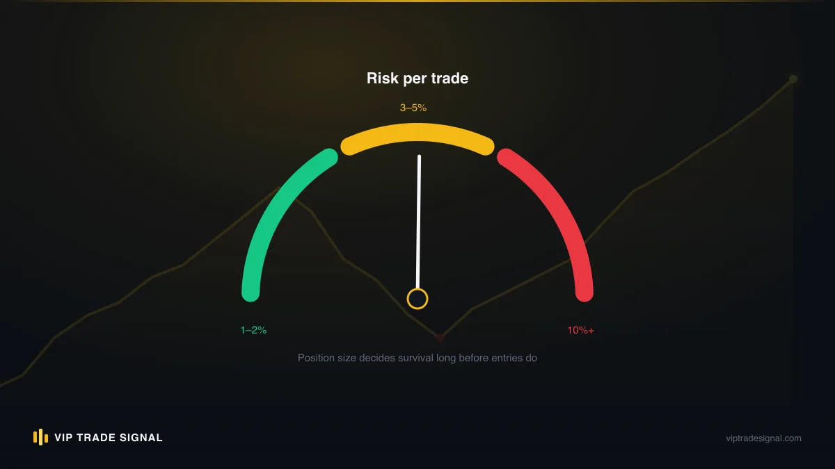 Risk gauge showing shrinking control levers across the four options